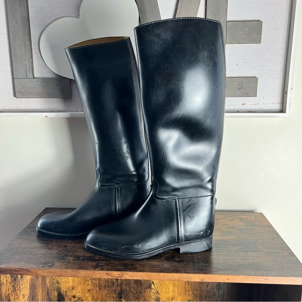 Aigle Coupe Saumur Cree Pour US 7 Knee Boots Equestrian Riding Black 40 EU Black